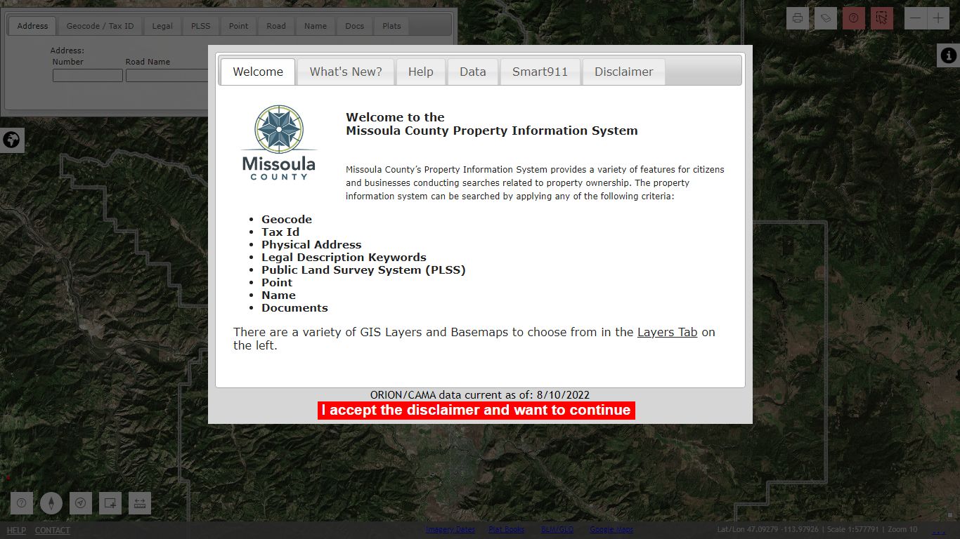 Missoula County Property Information System